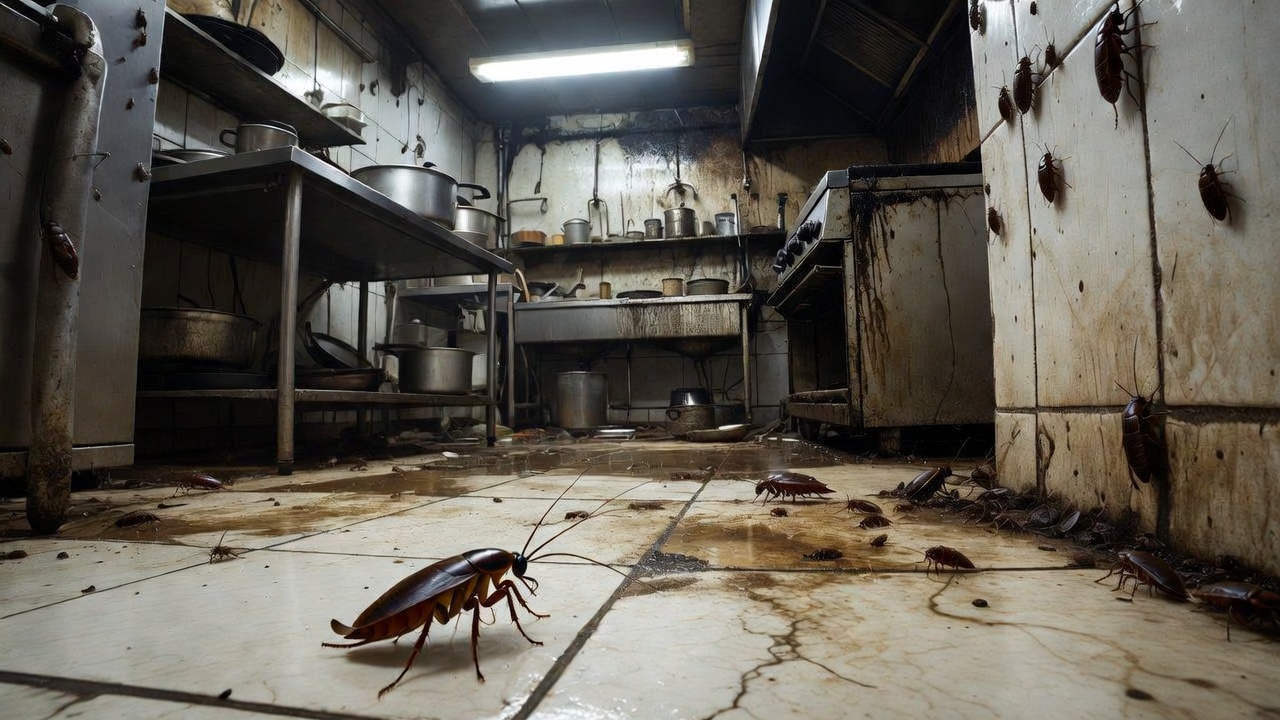 Désinsectisation Cuisine (Restaurant) — avant intervention